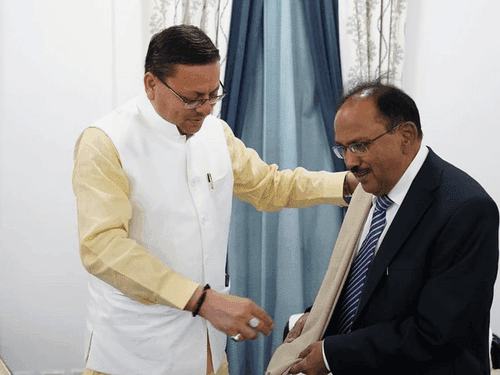 National Security Advisor Shri Ajit Doval met CM Dhami