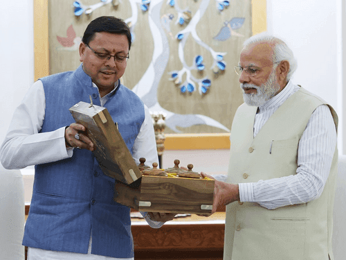 CM Dhami met PM Modi in New Delhi