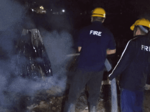 Fire Station Mayapur got control over the fire in the hut