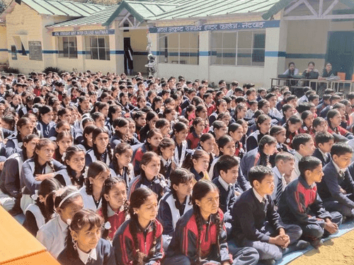 School students were made aware under Operation Mukti Abhiyan