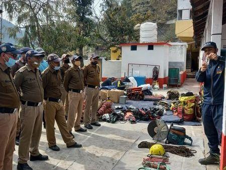 Tehri Police took disaster related training