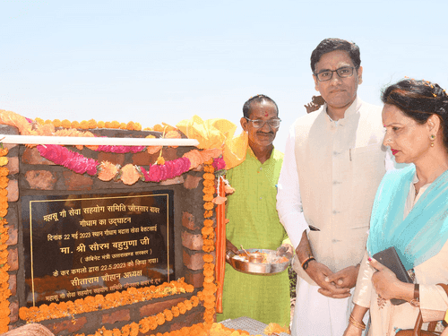 Animal Husbandry Minister Saurabh Bahuguna participated in the 'Goudham Inauguration' program