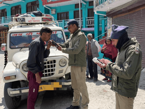Traffic Police seized the vehicle for drunken driving