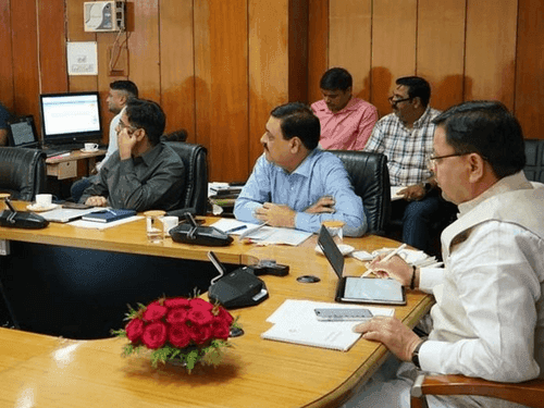 CM Dhami participated in the meeting chaired by Union Finance Minister Smt. Nirmala Sitharaman