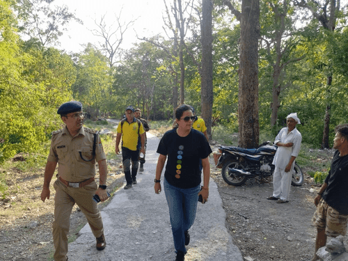 SSP Pauri Mrs. Shweta Choubey inspected Neelkanth pedestrian route