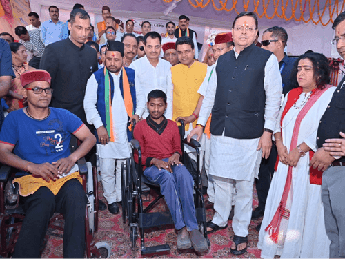 CM Dhami participated in 'Mukhya Sevak Aapke Dwar' program