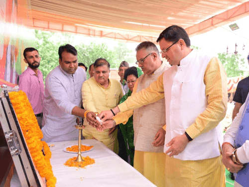 CM Dhami addressed 'Beneficiary Conference' at Jakhan, Dehradun