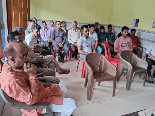 CO Barkot held a meeting with the local business board, village guards