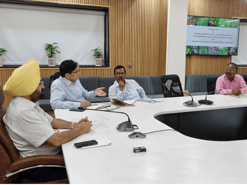 Chief Secretary Dr. S.S. Sandhu held a meeting regarding herbal production