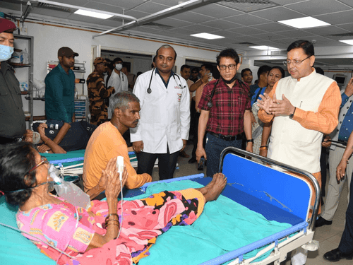CM Dhami did surprise inspection of Doon Medical College Hospital