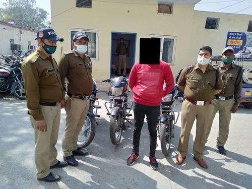 Motor cycle thief caught by Roorkee police