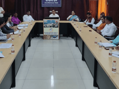 Cabinet Minister Dr. Dhan Singh Rawat reviewed the construction works of various schools
