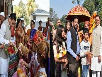 Pushkar Singh Dhami celebrated Phuldei festival with children