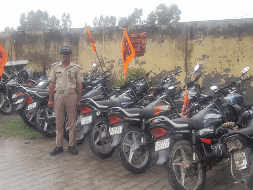 Action continues on motorcycles without silencer