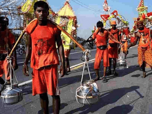 The number of kanwariyas in the state crossed four crore