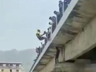 SDRF saved the life of a young man jumping from the bridge by becoming an angel