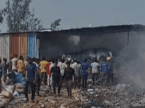 Fire in warehouse in Bhagwanpur creates panic