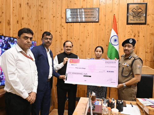 Check of Rs 50 lakh given under Police Salary Package Scheme