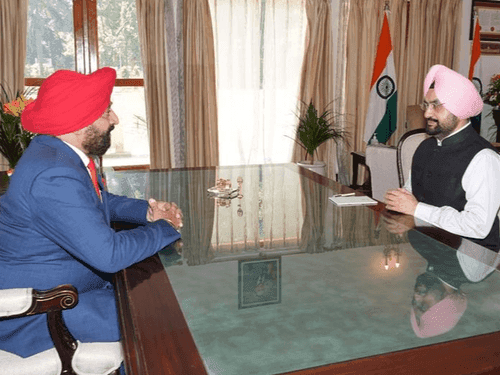 Chief Secretary met Governor Gurmit Singh at Raj Bhavan