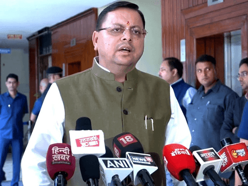 CM Dhami returned from Dubai tour and spoke to the media in New Delhi