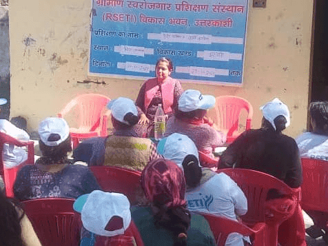 Training program organized by SBI RSETI Uttarkashi