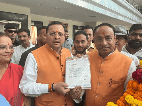 Officials of Hill General Council, Lucknow met CM Dhami