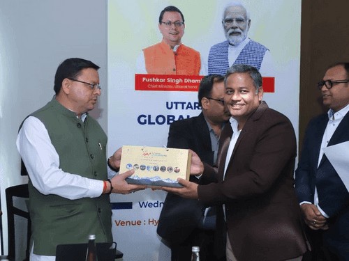 CM Dhami signed MoUs worth Rs 20 thousand crores with industry groups