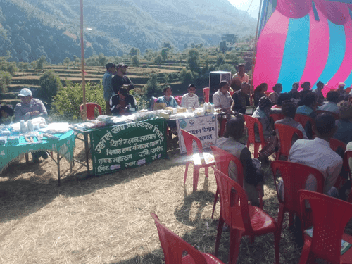 Veterinary camp organized by Animal Husbandry Department, District Tehri Garhwal