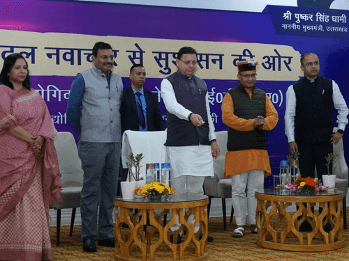 CM Dhami launched various apps and portals created by the Information Technology Development Agency