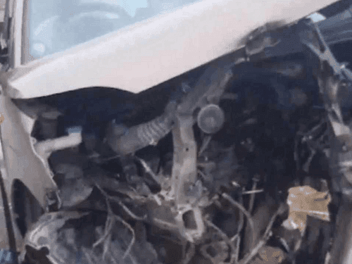 Horrific road accident on Haridwar-Delhi highway, three dead, one injured