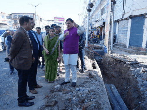 CM Dhami inspected preparations for Global Investors Summit
