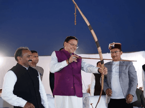 CM Dhami participated in Thouda dance and cultural festival