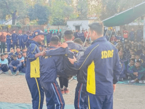 Information about rescue equipment given to NCC cadets by SDRF