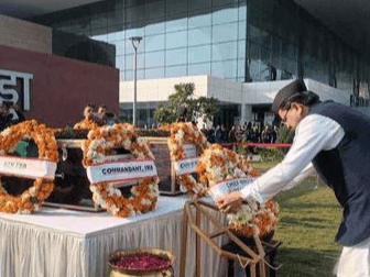 Mortal remains of martyrs reached Jolly Grant, CM paid tribute