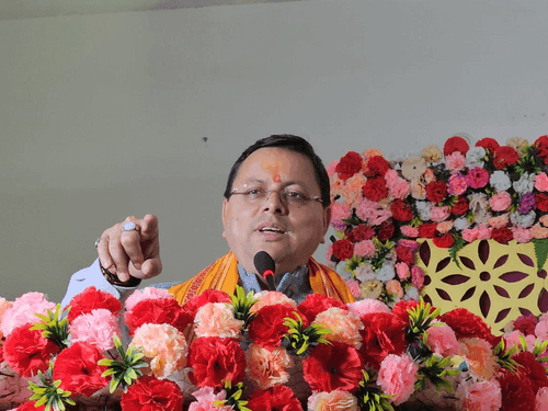 A felicitation ceremony was organized in the honor of CM Dhami in Govardhan, Mathura