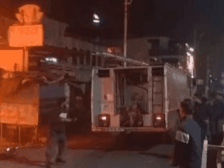 A massive fire broke out in the vegetable market, eight shops were affected
