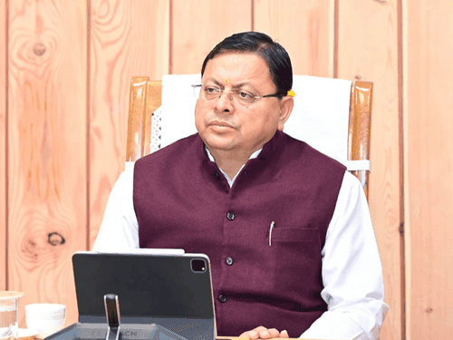 CM Dhami held a high level meeting with officials regarding land law
