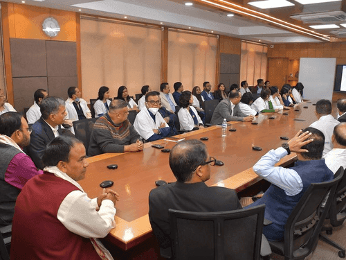 Health Minister Dr. Dhan Singh Rawat met Assam Health Minister Keshab Mahanta