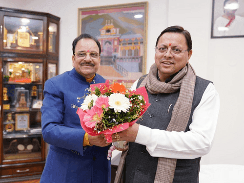 Union Minister of State for Defense and Tourism Ajay Bhatt met CM Dhami