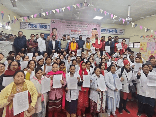 Health Minister Dr. Dhan Singh Rawat provided appointment letters to newly appointed nursing officers