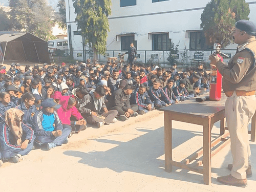 NCC cadets made aware about fire accident prevention
