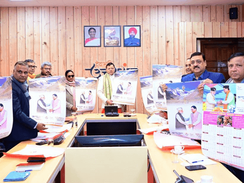 CM Dhami released the annual calendar ‘Strong Leadership, Prosperous Uttarakhand’