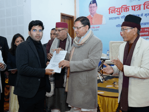 CM Dhami provided appointment letters to 106 candidates