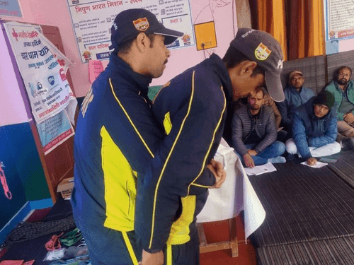 Various information given to the personnel by SDRF