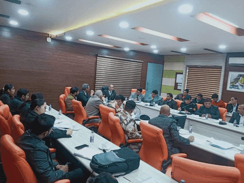 A review meeting regarding the disaster was organized in the Secretariat