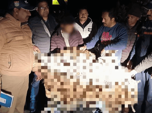 Accused arrested for smuggling leopard skin