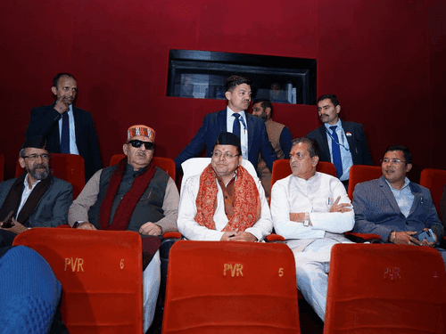 CM Dhami watched the film Article 370 here
