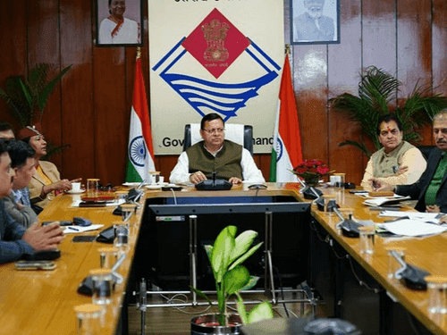 CM Dhami participated in the second meeting of the Infrastructure Development Board