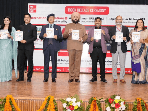 Governor Gurmit Singh released the book ‘International Relations’