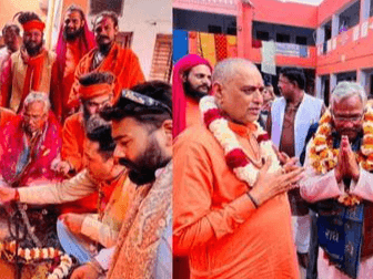 BJP candidate Trivendra Rawat reached Haridwar, sought blessings from saints for victory